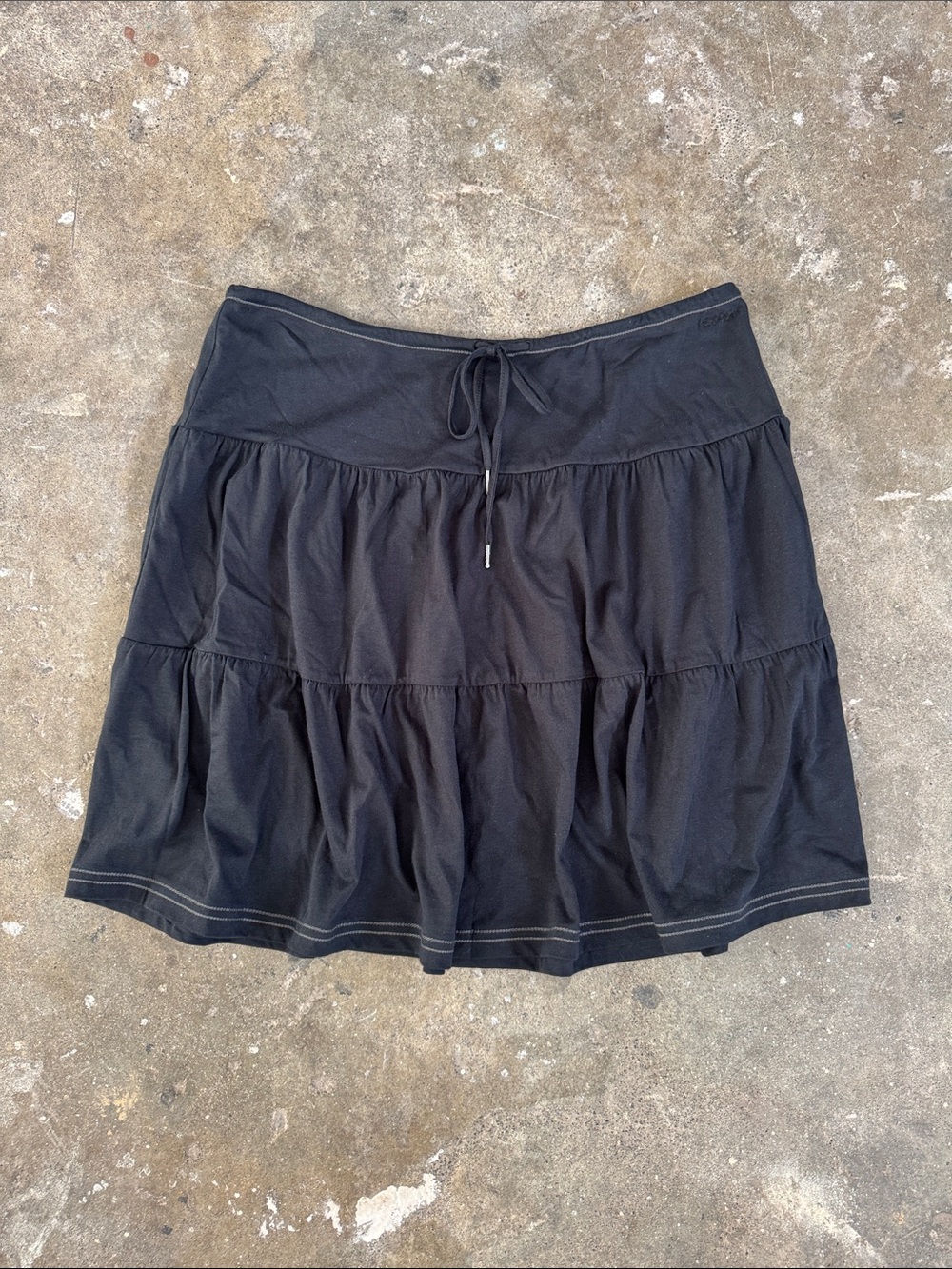 Esprit Black Tiered Drawstring Skirt